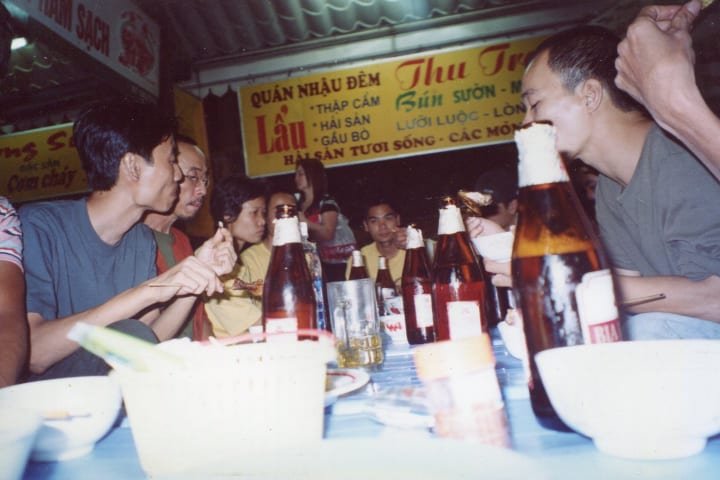 After party at Night Market Đồng Xuân.