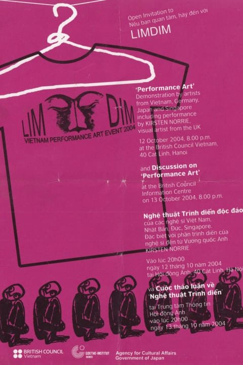 Front: Flyer informantion of LIM DIM event at British Council.